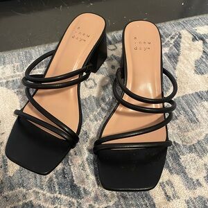 A New Day | Black Sandals | Size 6